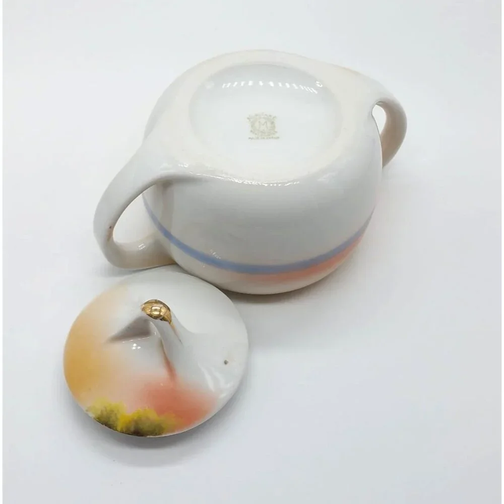 Antique Noritake Morimura Hand painted Sugar bowl